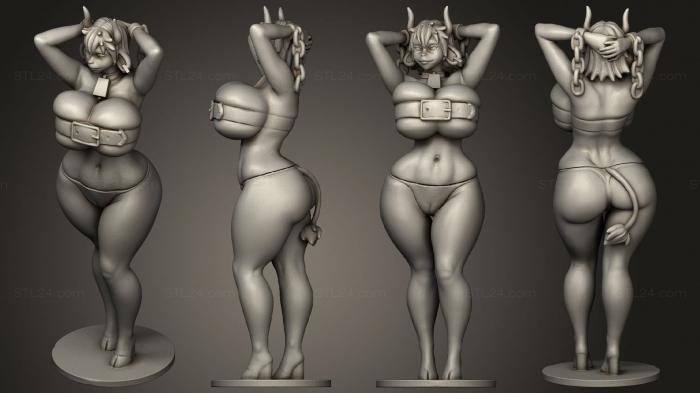 Figurines of girls (Moo Minotaur SFW, STKGL_2114) 3D models for cnc