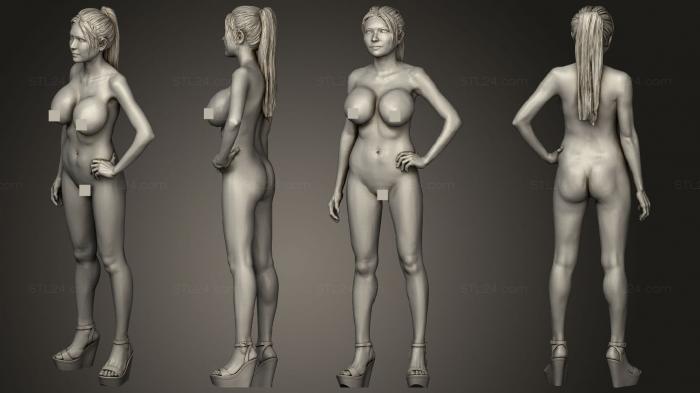 Figurines of girls (naomi wu, STKGL_2122) 3D models for cnc