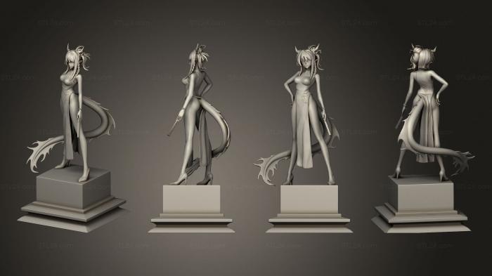 Figurines of girls (Nian, STKGL_2124) 3D models for cnc