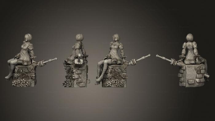 Figurines of girls (Nier Diorama, STKGL_2129) 3D models for cnc