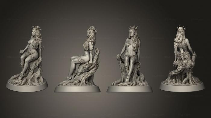Figurines of girls (Nymph Remesh Parts, STKGL_2137) 3D models for cnc