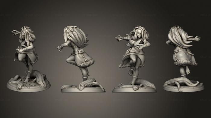 Статуэтки девушки (Герои Дубовой Лощины 2 Элледриэль, STKGL_2138) 3D модель для ЧПУ станка