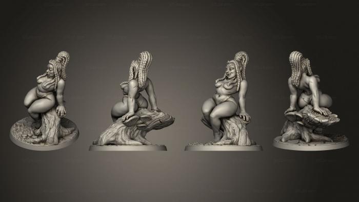 Статуэтки девушки (Гильдия Ремесленников - Мародеров - Людоедов, STKGL_2139) 3D модель для ЧПУ станка