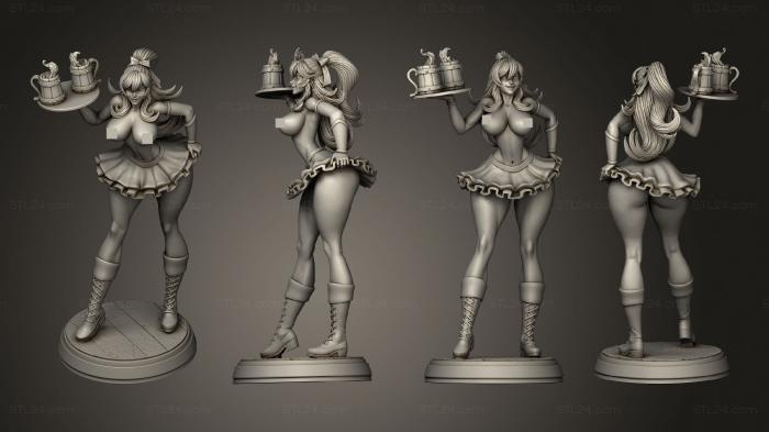 Figurines of girls (oktoberfest without bodice, STKGL_2140) 3D models for cnc