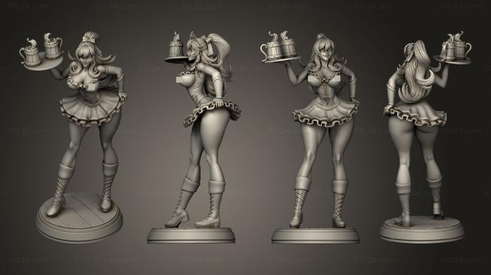 Figurines of girls (oktoberfest sfw, STKGL_2141) 3D models for cnc