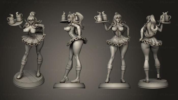 Figurines of girls (oktoberfest, STKGL_2142) 3D models for cnc