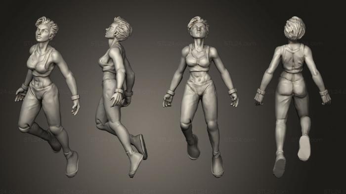 Статуэтки девушки (Психопат с Нулевой Перегрузкой, STKGL_2166) 3D модель для ЧПУ станка