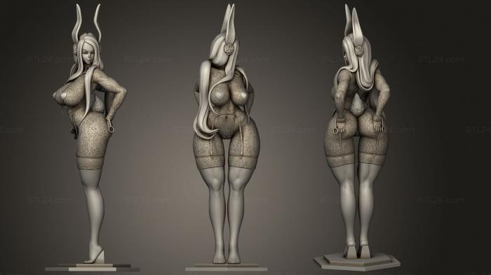 Статуэтки девушки (Герой-Кролик Мирко 2, STKGL_2169) 3D модель для ЧПУ станка