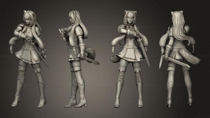 Figurines of girls (Raphtalia and Tatsumaki Diorama, STKGL_2172) 3D models for cnc