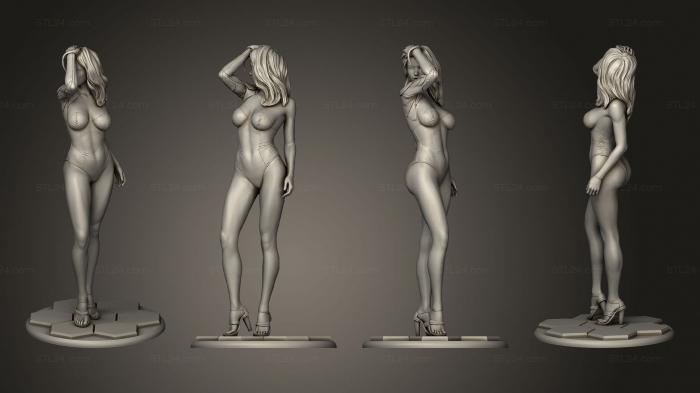 Статуэтки девушки (Ритуальный Кастинг Увеличил Красоту, STKGL_2175) 3D модель для ЧПУ станка