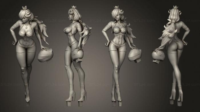 Figurines of girls (Rosalina Mario Kart, STKGL_2179) 3D models for cnc