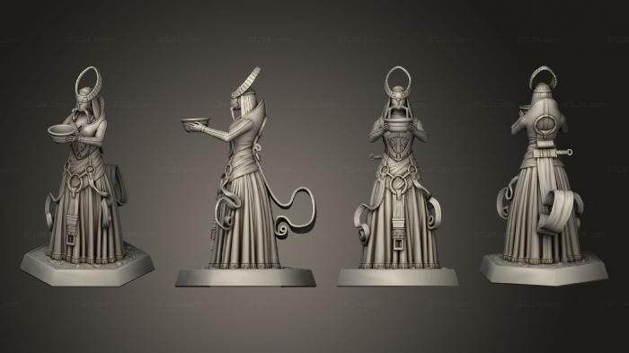 Figurines of girls (Royal Priestess, STKGL_2180) 3D models for cnc