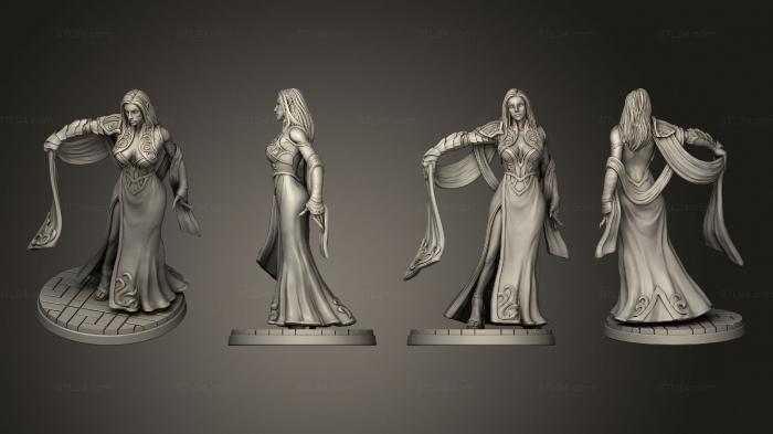 Статуэтки девушки (Сабель Благородный Вампир 2 04, STKGL_2186) 3D модель для ЧПУ станка