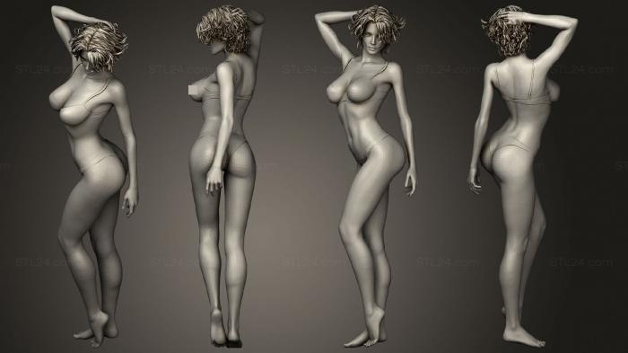 Figurines of girls (Seductive girl 1, STKGL_2193) 3D models for cnc