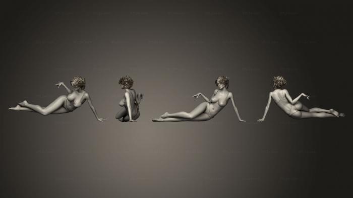 Figurines of girls (Seductive girl 5, STKGL_2197) 3D models for cnc