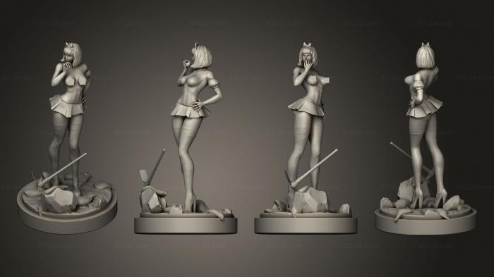 Figurines of girls (Sexy Snow White arm 1 002, STKGL_2208) 3D models for cnc
