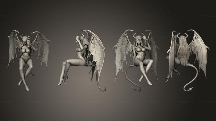 Figurines of girls (Sexy Succubus, STKGL_2209) 3D models for cnc