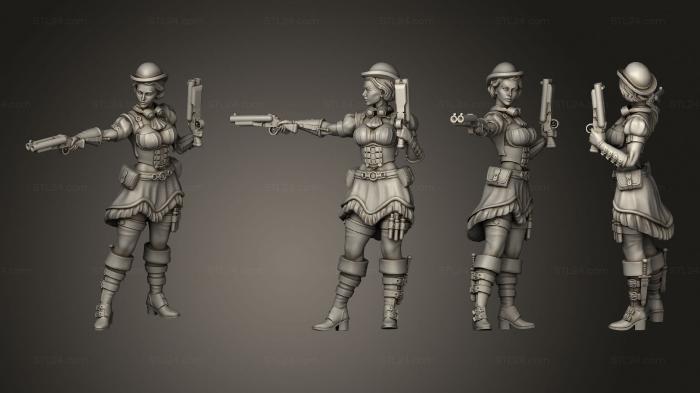 Figurines of girls (Steam Constructs Gunner Dorothy Aiming, STKGL_2233) 3D models for cnc
