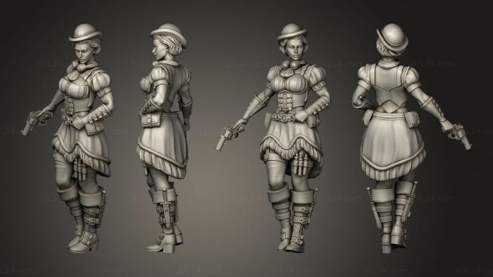 Figurines of girls (Steam Constructs Gunner Dorothy, STKGL_2235) 3D models for cnc