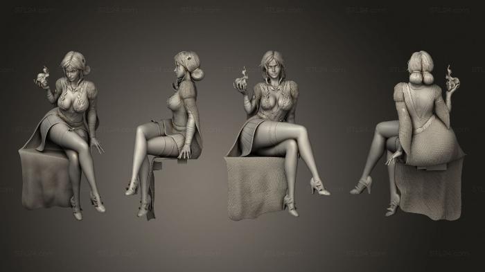 Figurines of girls (Triss Merigold Witcher body, STKGL_2265) 3D models for cnc