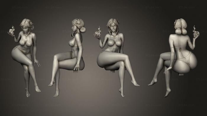 Figurines of girls (Triss Merigold Witcher, STKGL_2266) 3D models for cnc