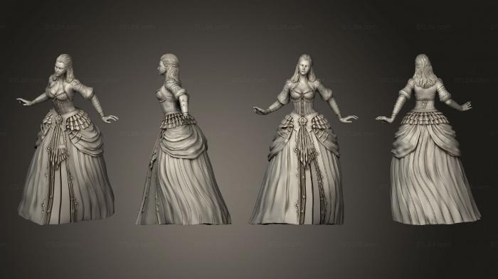 Figurines of girls (Vampire Lady Walking, STKGL_2277) 3D models for cnc