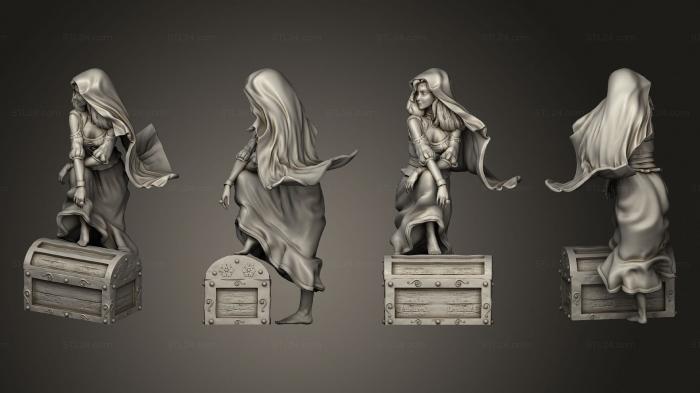 Figurines of girls (Vampires Fortune Teller Treasure, STKGL_2280) 3D models for cnc