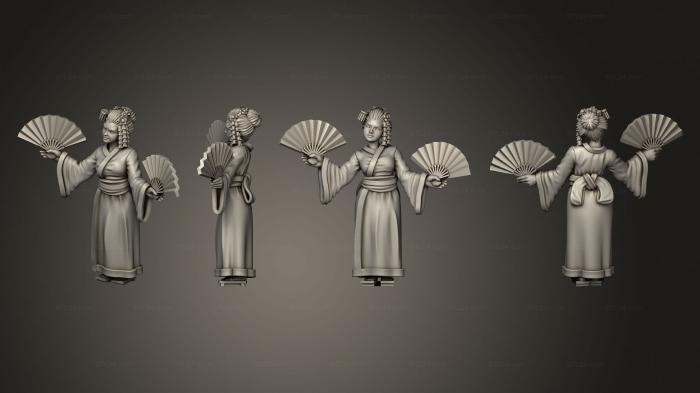 Статуэтки девушки (Гейша Виллигерс 01, STKGL_2290) 3D модель для ЧПУ станка