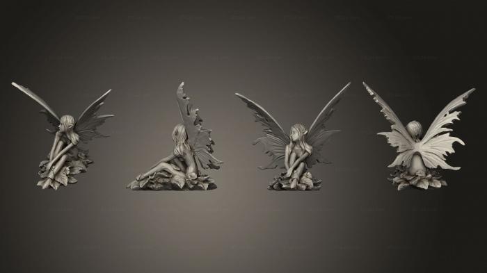 Figurines of girls (Wish Fairy, STKGL_2304) 3D models for cnc