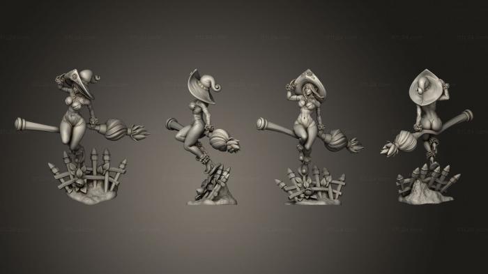 Figurines of girls (Witch Elf Pose 1 01, STKGL_2305) 3D models for cnc