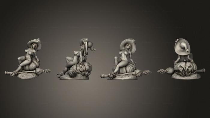 Figurines of girls (witch elf Pose 4, STKGL_2313) 3D models for cnc