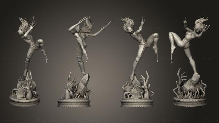 Figurines of girls (X 23, STKGL_2320) 3D models for cnc