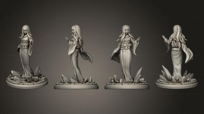 Figurines of girls (Yokai Encounter YUKI ONNA, STKGL_2323) 3D models for cnc