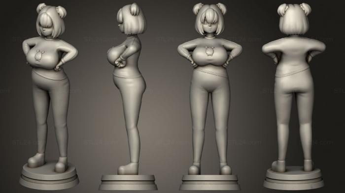 Figurines of girls (Yolkian Valkyrie Drive Mermaid, STKGL_2326) 3D models for cnc