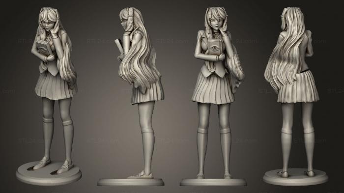 Figurines of girls (The girl holding the book, STKGL_2339) 3D models for cnc