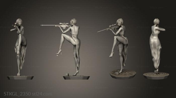 Figurines of girls (Ada Wong Nation Rodera, STKGL_2350) 3D models for cnc