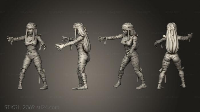 Figurines of girls (Agosto Classic and Heroine Quest Mummy, STKGL_2369) 3D models for cnc