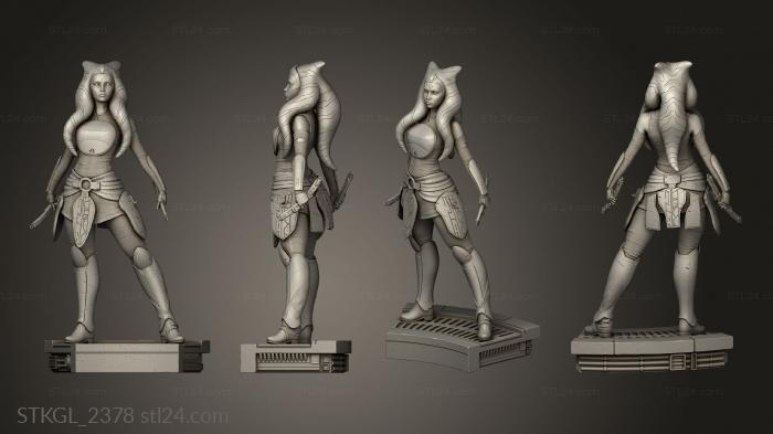 Figurines of girls (Ahsoka Tano NSFW Lailson Camini, STKGL_2378) 3D models for cnc