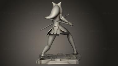 Figurines of girls (Ahsoka Tano Star Wars from Mesh, STKGL_2380) 3D models for cnc