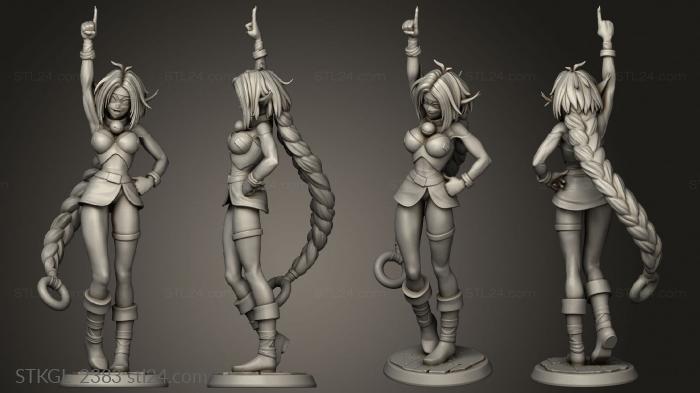 Figurines of girls (Aisha Clan Azerama, STKGL_2383) 3D models for cnc