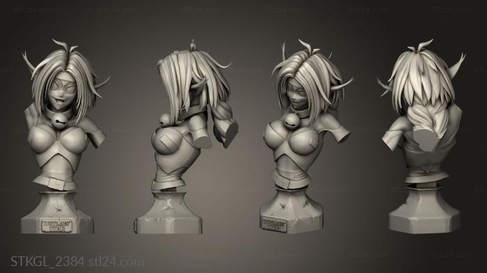 Figurines of girls (Aisha Clan Azerama, STKGL_2384) 3D models for cnc