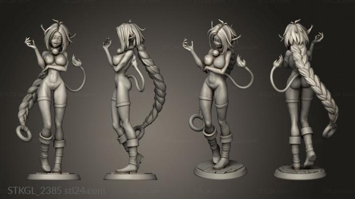 Figurines of girls (Aisha Clan Azerama NSFW, STKGL_2385) 3D models for cnc