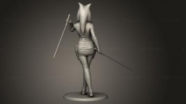 Figurines of girls (Akash Singh Ahsoka Tano, STKGL_2386) 3D models for cnc