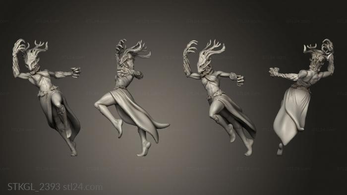 Figurines of girls (Alavar The Going Dishes Cursed wich Abnoba, STKGL_2393) 3D models for cnc