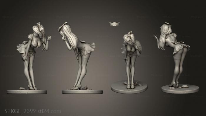 Figurines of girls (Alice, STKGL_2399) 3D models for cnc