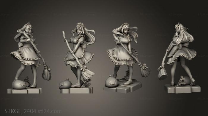 Figurines of girls (Alice ragnarok with nsfw Bangs, STKGL_2404) 3D models for cnc