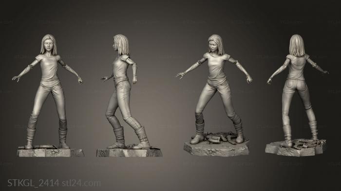 Figurines of girls (Alita project, STKGL_2414) 3D models for cnc