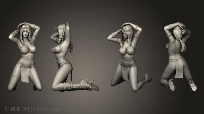 Figurines of girls (Pillar Woman Assets, STKGL_2435) 3D models for cnc