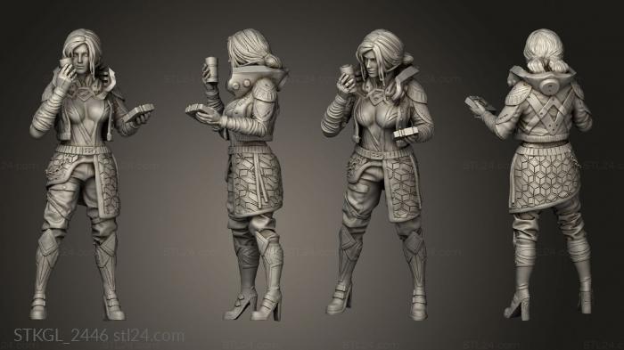 Figurines of girls (and Omegas solo RESEARCHER TRISS, STKGL_2446) 3D models for cnc
