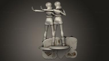 Figurines of girls (Android Azerama, STKGL_2453) 3D models for cnc